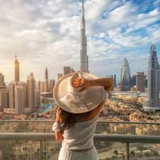 tourists enjoying burj khalifa at the top, burj al arab, views of blue waters island, palm island, museum of the future in dubai onCity Tour Desert Safari from Four Points By Sheraton Bur Dubai